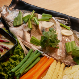 ปลากระพงลุยสวน