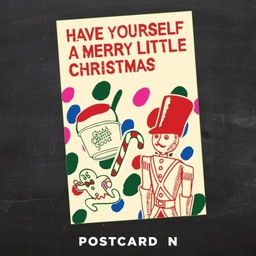 Postcard N ลาย Merry Christmas