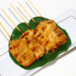 หมูปิ้งไร้มัน  5 ไม้