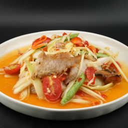 ส้มตำคอหมูย่าง