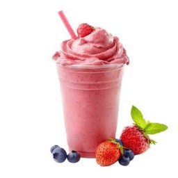 สตอเบอรี่สมูทตี้ Strawberry smoothie