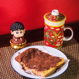 ขนมปังปิ้ง โอวัลตินนม