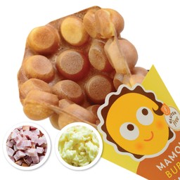 S3 วาฟเฟิลฮ่องกง (วานิลลา) + แฮม + มอสซาเรลลาชีส