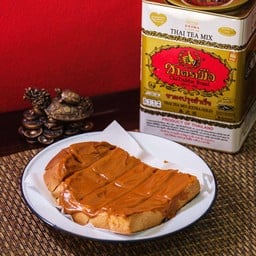 ขนมปังปิ้ง สังขยาชาไทย