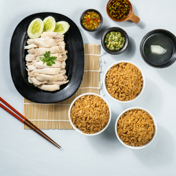 ข้าวมันไก่ชุดครอบครัวหม่าล่า