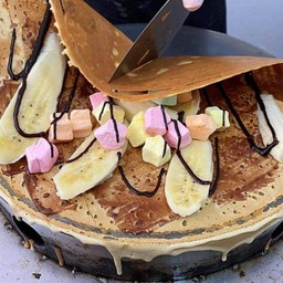 นูเทลล่า กล้วยหอม มาชเมลโล่ ราดช็อคโกแลต