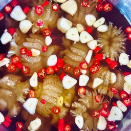 แมงกระพรุนหัวกระสุนดองน้ำปลากวน 2-3หัว