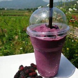 มัลเบอรี่&บลูเบอรี่สมูทตี้ Mulberry& blueberries Smoothie