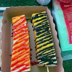 ปังราดแยมสตรอเบอรี่+ช็อคโกแล็ต