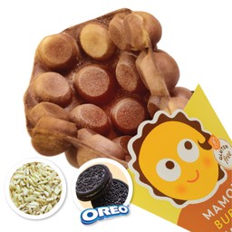 S4 วาฟเฟิลฮ่องกง (ช็อกโกแลต) + อัลมอนด์ + โอริโอ้