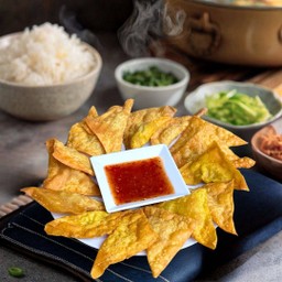 เกี๊ยวเหลืองทอด (ไส้หมู)