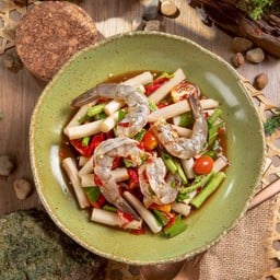 ตำกุังสดไหลบัว