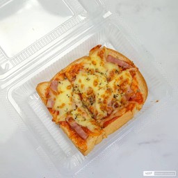 ขนมปังปิ้งพิซซ่าหน้าแฮมชีส