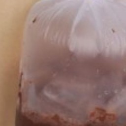 โกโก้เย็น  ถุงกระดาษ