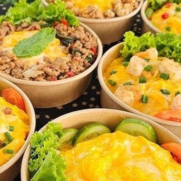 ข้าวไข่ข้นกะเพราไก่