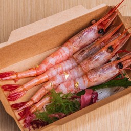 Amaebi sashimi