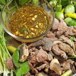 ลวกจิ้มเนื้อ