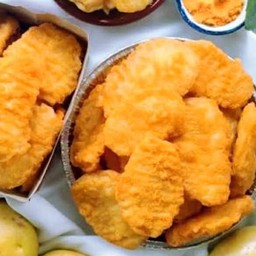 มันฝรั่งสดทอดกรอบเขย่าผง