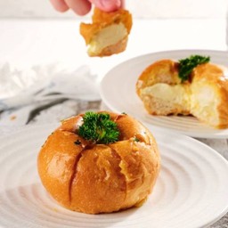 Soft Bun Cream Cheese Garlic Bread