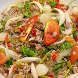 ยำวุ้นเส้นหมูสับ
