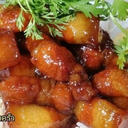 หมูหวานราดข้าว