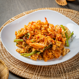 สุกี้แห้ง กุ้ง