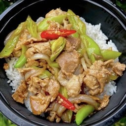 ข้าว ผัดพริกหยวก