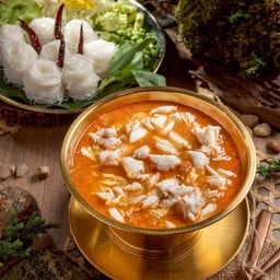 ขนมจีนน้ำยาปูก้อนหม้อไฟ