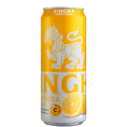 สิงห์เลม่อนโซดา ไม่มีน้ำตาล (330ml)