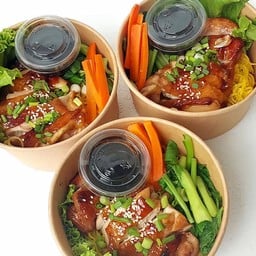 ครัวบ้านป้า ข้าวไก่เทอริยากิ ข้าวไข่ข้น