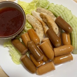 ไส้กรอกทอด