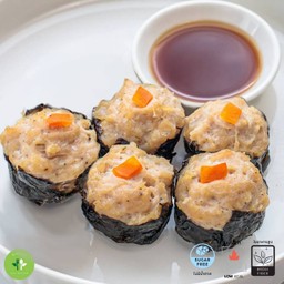 ขนมจีบอกไก่สาหร่าย (คลีน) Healthy Chicken Shumai (Steamed Dumplings)