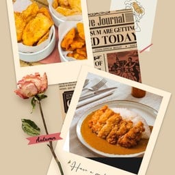 [เซตสุดฮิต] ข้าวแกงกะหรี่ไก่ทอด homemade + Frise Potato