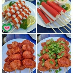 ลูกชิ้นทอด มอ .กรุงเทพ/น้ำจิ้มแซ่บอร่อยทุกไม้ คลองหลวง 21 ตรงข้ามโรงปูนซิเมน ติดกับร้านผัดไท