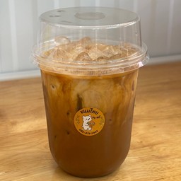 กาแฟเย็นใส่แก้ว