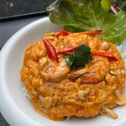 ข้าวไข่ข้นหน้าต้มยำทะเล