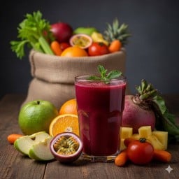 Mix น้ำผักผลไม้รวมสกัดเย็นทุกอย่าง ขนาด 300 ml.