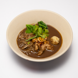 ก๋วยเตี๋ยวเรือหมูน้ำตก T  Thicken Soup Noodle (Pork)  泰式浓汤猪肉船粉