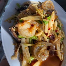 ตำกุ้งสด
