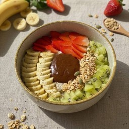 Banana overnight oats bowl