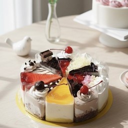 เค้กคละหน้า 5 รสชาติ (ขนาด 2 ปอนด์)