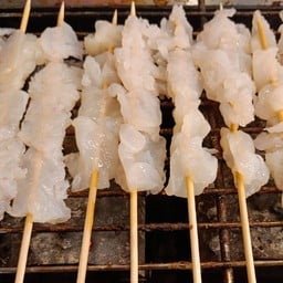 หมึกย่าง น้ำจิ้มซีฟู้ด หมึกย่างตลาดทาวน่า