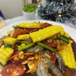 ตำข้าวโพดกุ้งสด/กุ้งสุก
