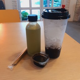 มิกซ์มัทฉะกรีนทีไข่มุกบุกบราวน์ชูก้า