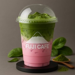 มัทฉะนมชมพู