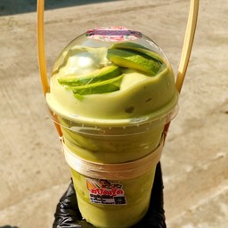 น้ำปั่นอะโวคาโด+นมอัลมอนด์+กล้วยหอม