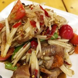 ตำคอหมูย่าง