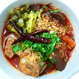 ขนมจีน+น้ำเงั้ยวซีโครงหมู