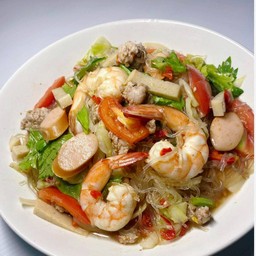 ยำวุ้นเส้น+ทะเล