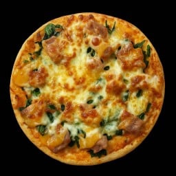 พิซซ่าหน้า ผักโขม เบคอนชีส